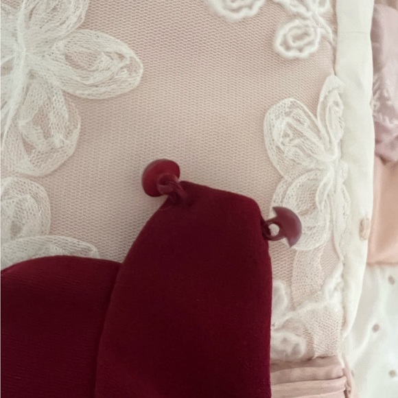 Purple snow dark red romper, size medium - Picture 4 of 4